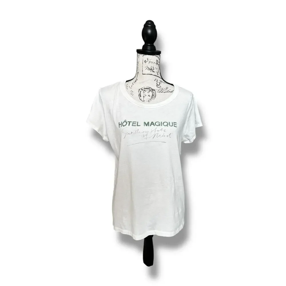 Madewell Graphic T-shirt Hotel Magique Sunshine State of Mind Size Large Cream - Picture 2 of 6
